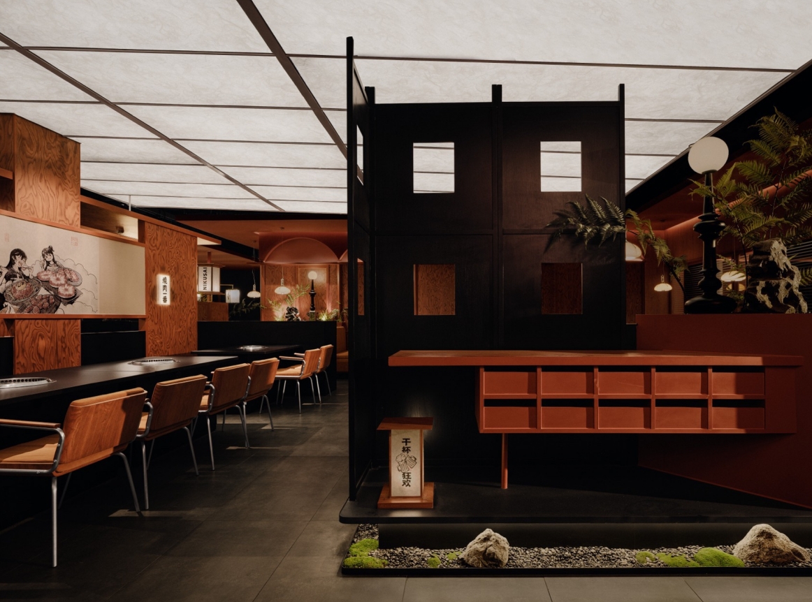 深圳餐饮空间设计，肉祭烤肉店，深圳餐饮策划设计，深圳餐饮vi设计，深圳logo设计